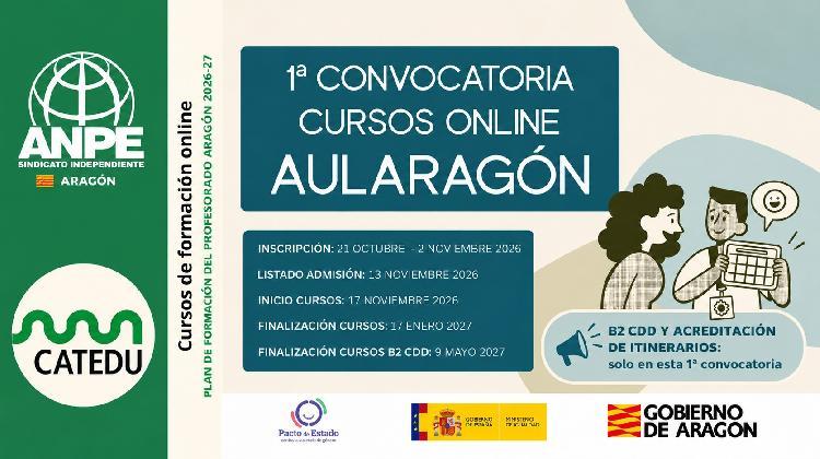 cartel-de-cursos-online-aularagón-2026-27